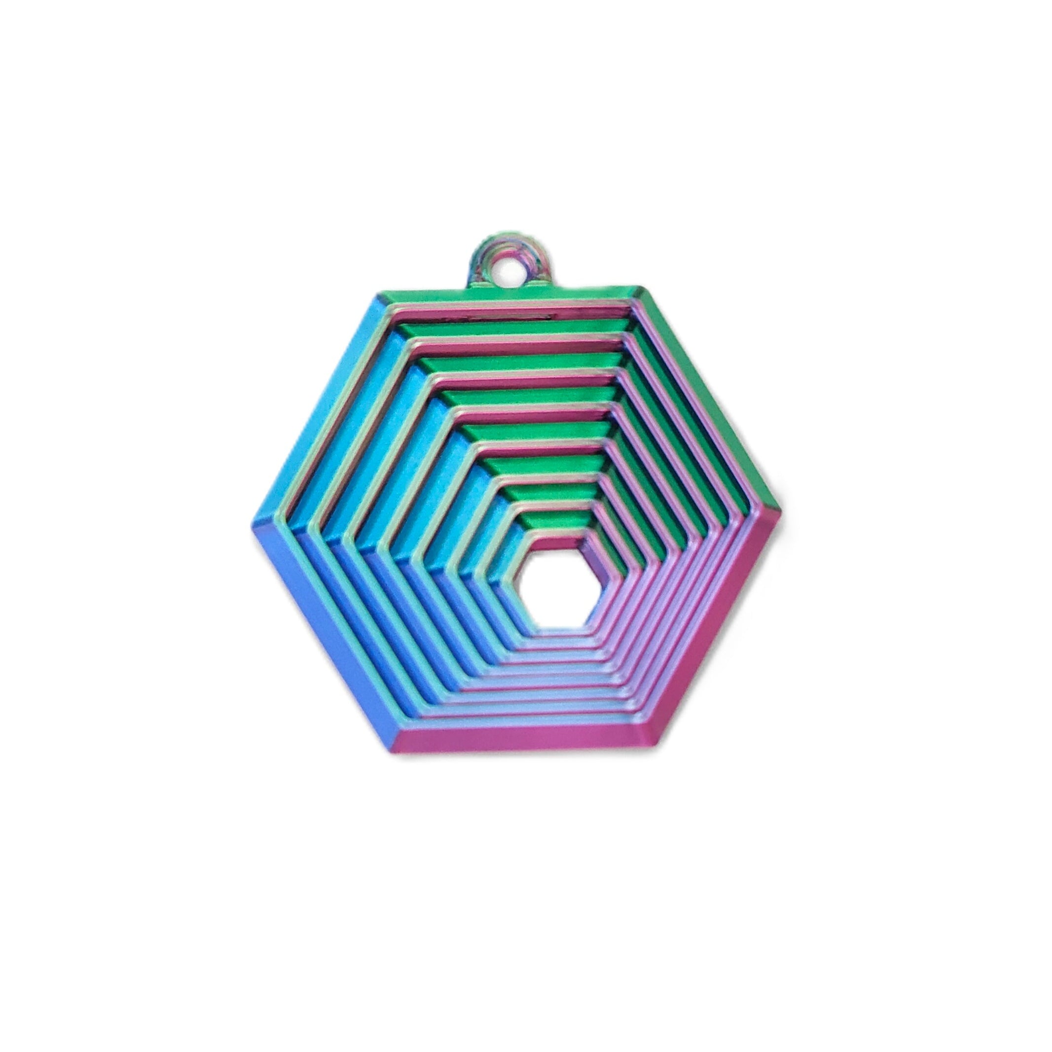 Brelok Hexagon Aurora